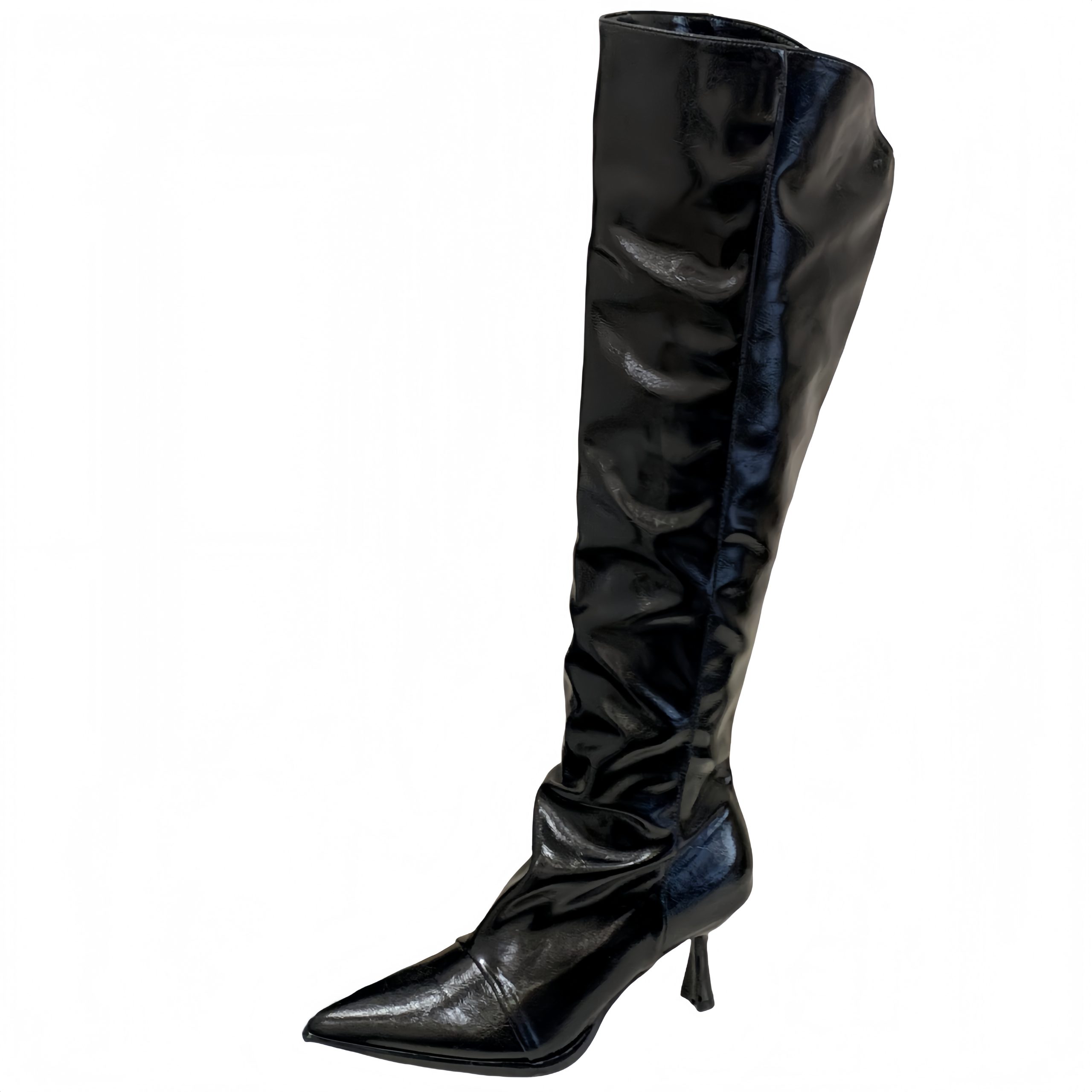 2025-new-fall-winter-pleated-design-black-leather-long-boots-women-soft-leather-slim-knight-tall-boots_4 2025 New Fall Winter Pleated Design Black Leather Long Boots Women Soft Leather Slim Knight Tall Boots