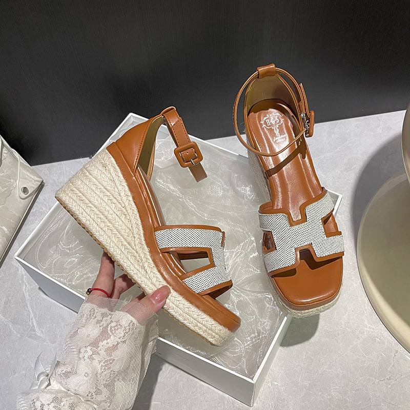2025-summer-hemp-rope-woven-wedge-thick-sole-sandals-women-one-strap-buckle-square-toe-open-toe-height-increasing-sandals 2025 Summer Hemp Rope Woven Wedge Thick Sole Sandals Women One Strap Buckle Square Toe Open Toe Height Increasing Sandals