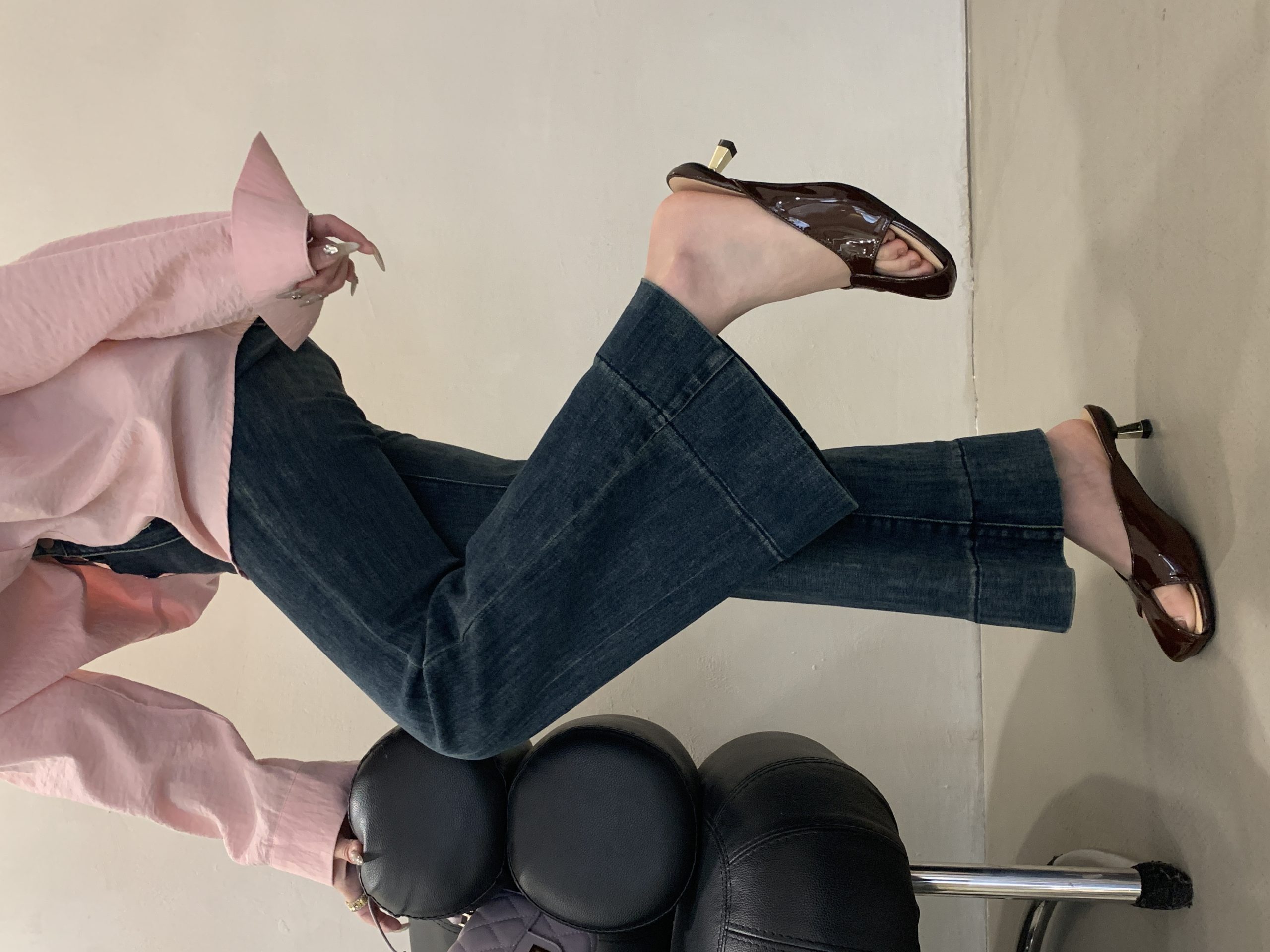 diairiz-womens-cutout-kitten-heel-mule-slippers-minimalist-commuter-round-toe-gold-heel_1 DIAIRIZ Women's Cutout Kitten Heel Mule Slippers Minimalist Commuter Round Toe Gold Heel