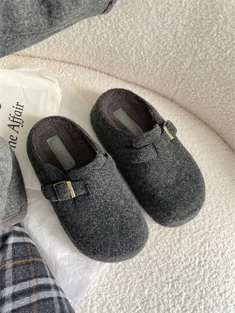 new-french-style-platform-grey-furry-slippers-womens-mules_2 New French Style Platform Grey Furry Slippers Women's Mules