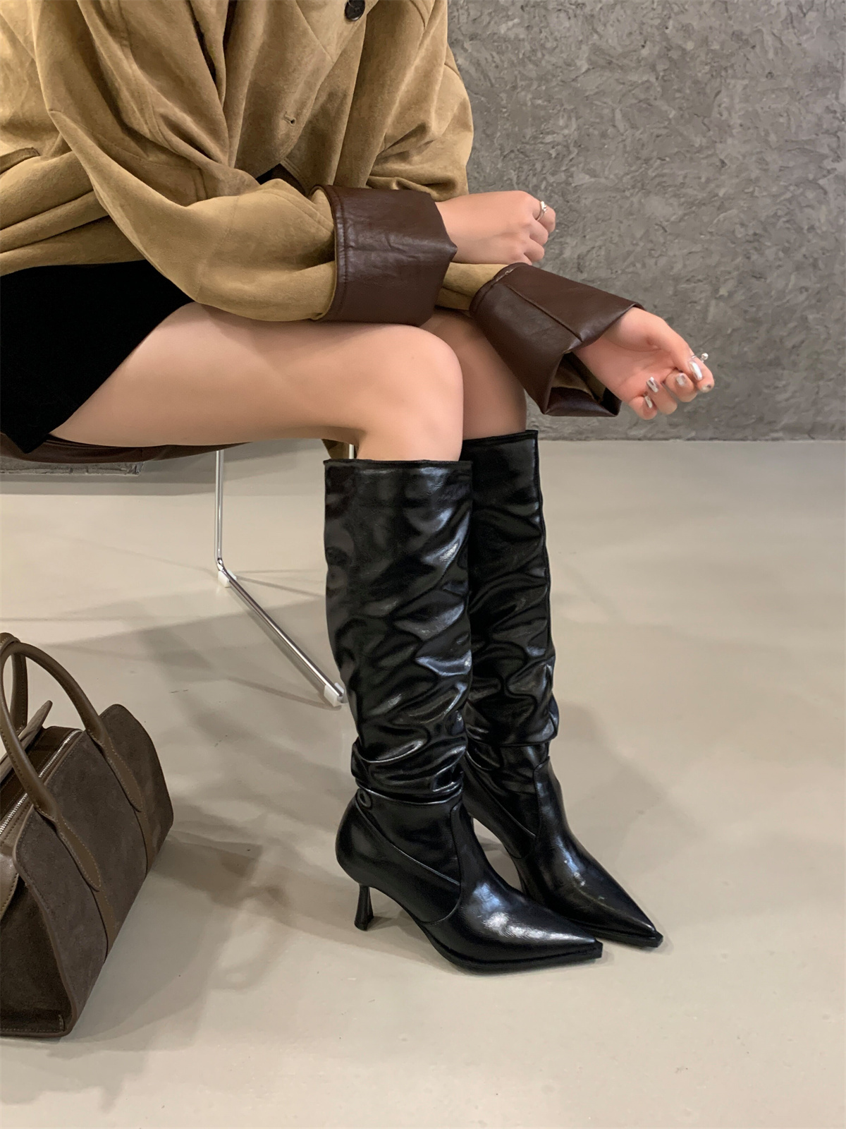 pointed-toe-european-sexy-stacked-high-heel-boots-thin-heel-slimming-pleated-tall-boots-over-knee-high-rider-boots-for-women_1 Pointed Toe European Sexy Stacked High Heel Boots Thin Heel Slimming Pleated Tall Boots Over Knee High Rider Boots for Women
