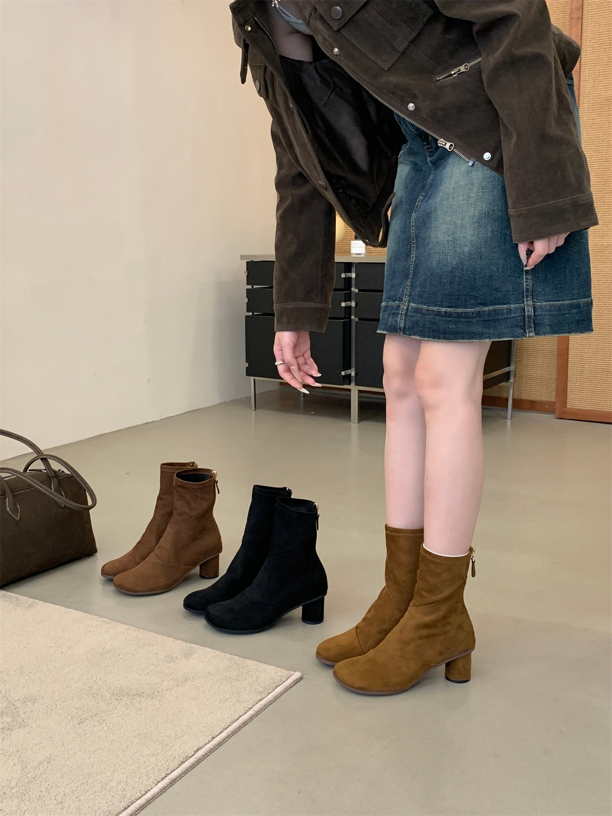 western-cowboy-boots-short-boots-women-2026-new-autumn-thick-sole-british-brown-martin-boots Western Cowboy Boots Short Boots Women 2026 New Autumn Thick Sole British Brown Martin Boots